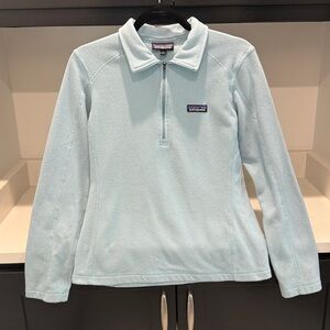 Patagonia Women's Micro D 1/4 Zip Fleece Pullover "Virtually Blue" Size S